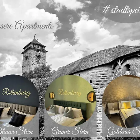 Appartement #stadtspeicher - Goldener Stern In Der Altstadt Rothenburg ob der Tauber